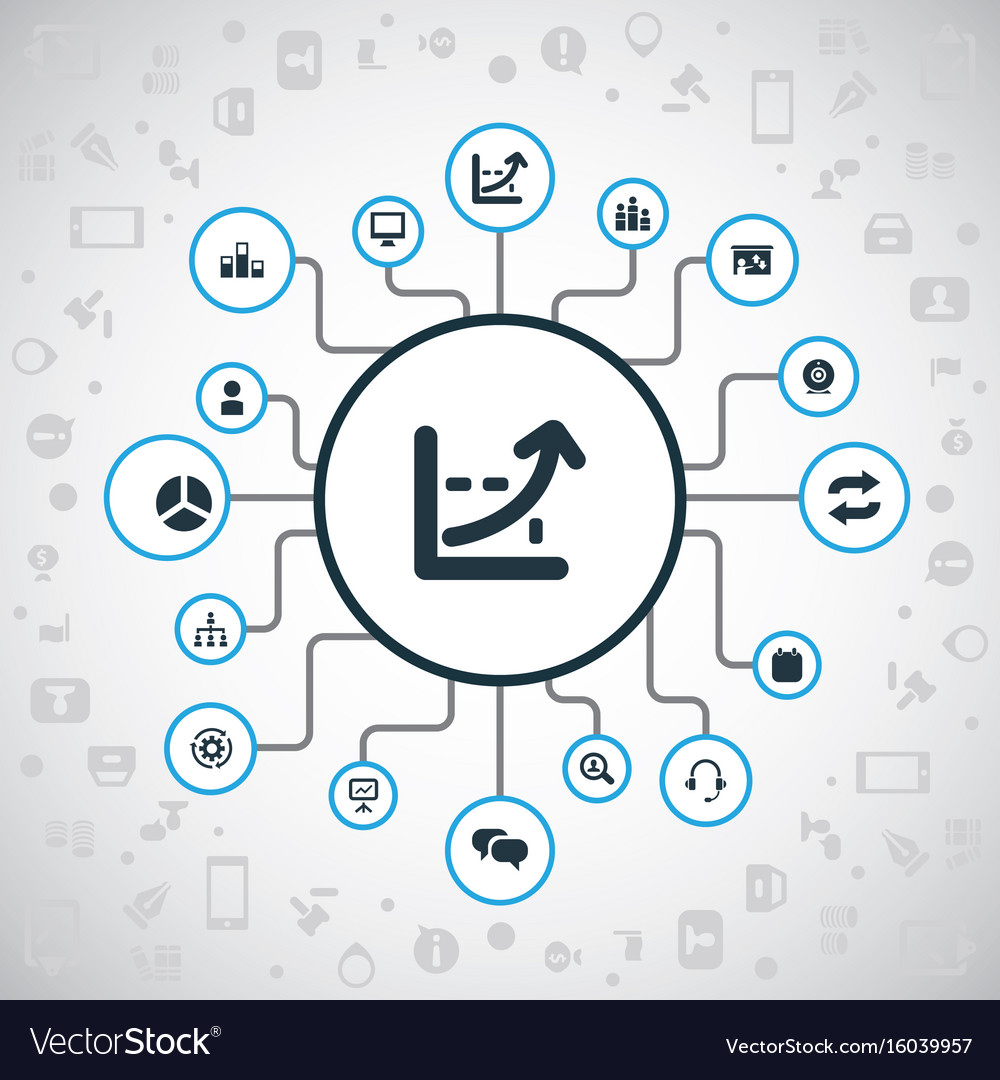 Set of simple icons element