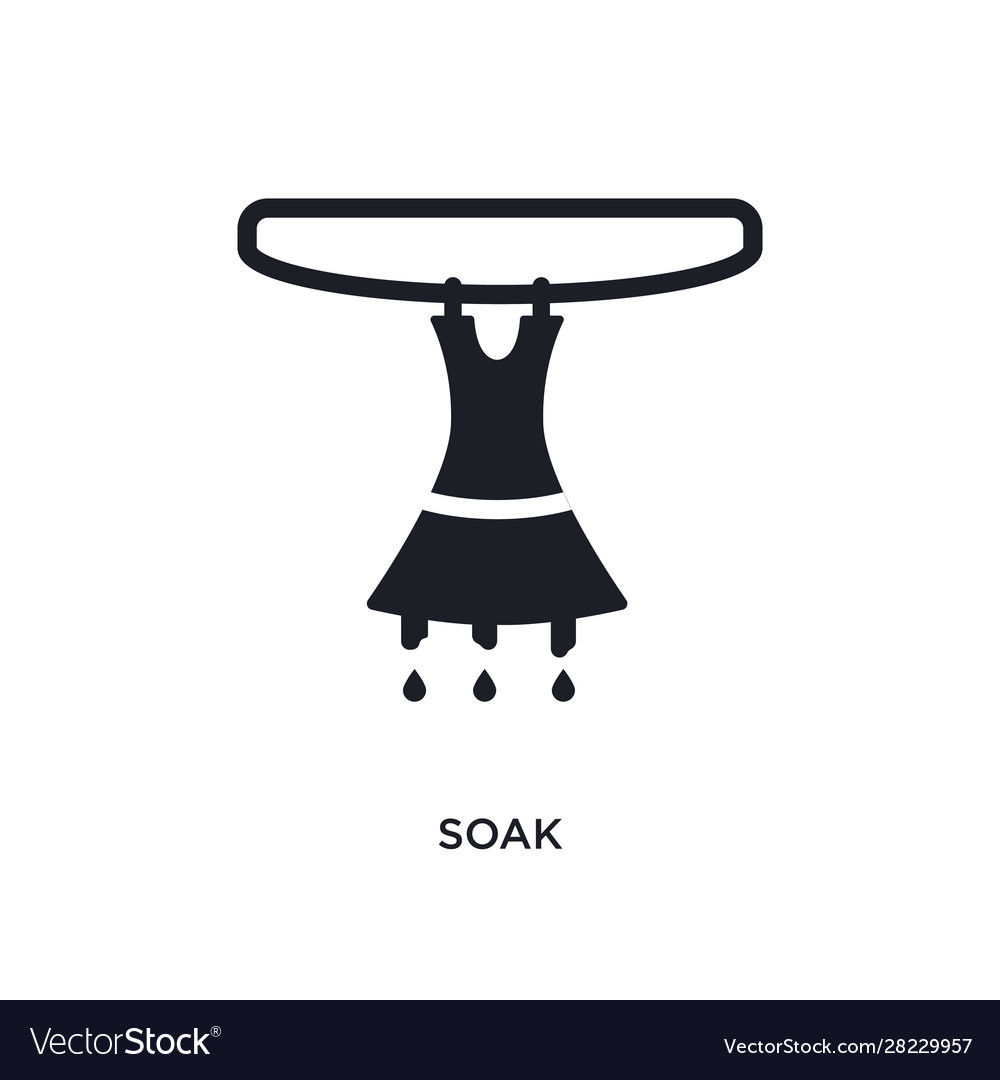 Soak isolated icon simple element from cleaning