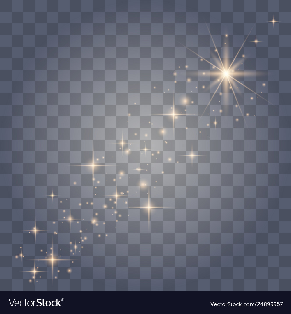 Sparkles on transparent background