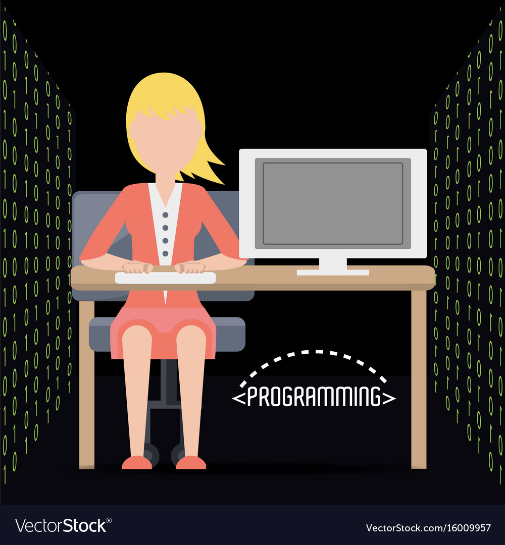 Web-Entwickler arbeitet an der Computerprogrammierung