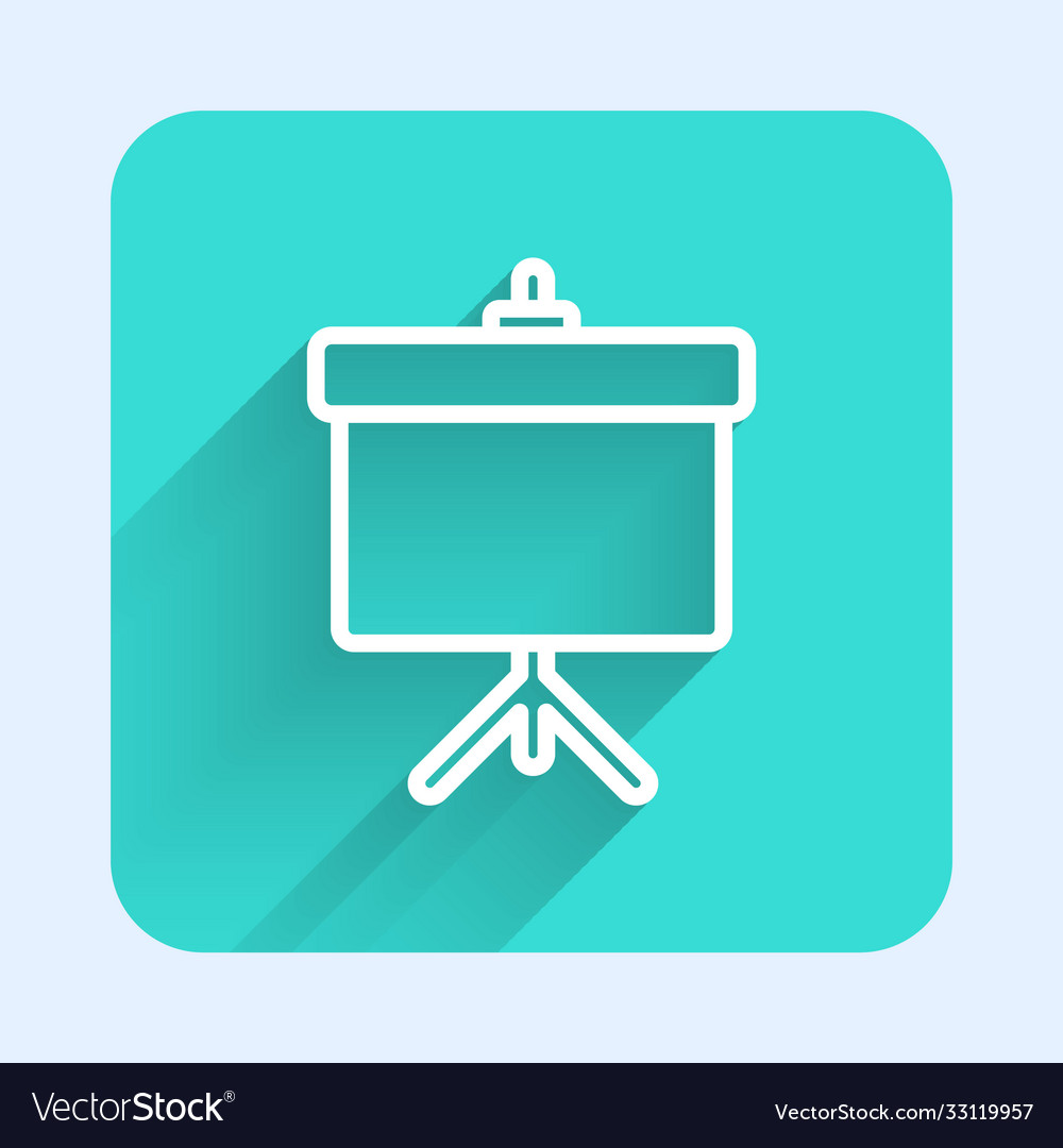 White line presentation board with graph schedule vector image White line presentation board with graph schedule