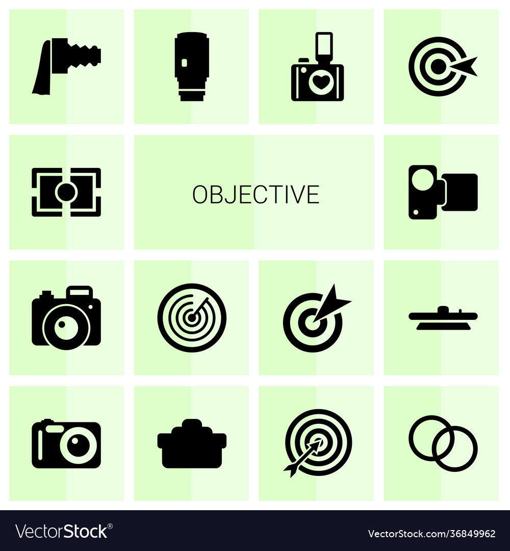 14 objective icons
