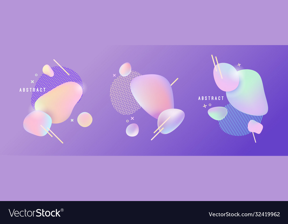 Abstract background with liquid gradient drops