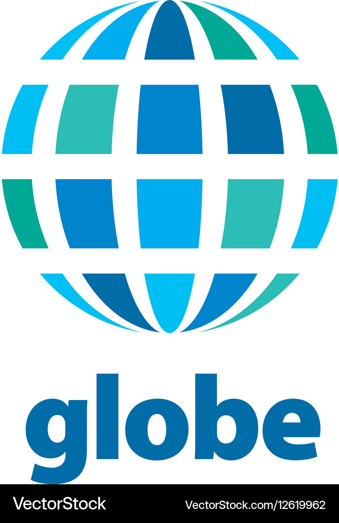 Abstract logo globe Royalty Free Vector Image - VectorStock