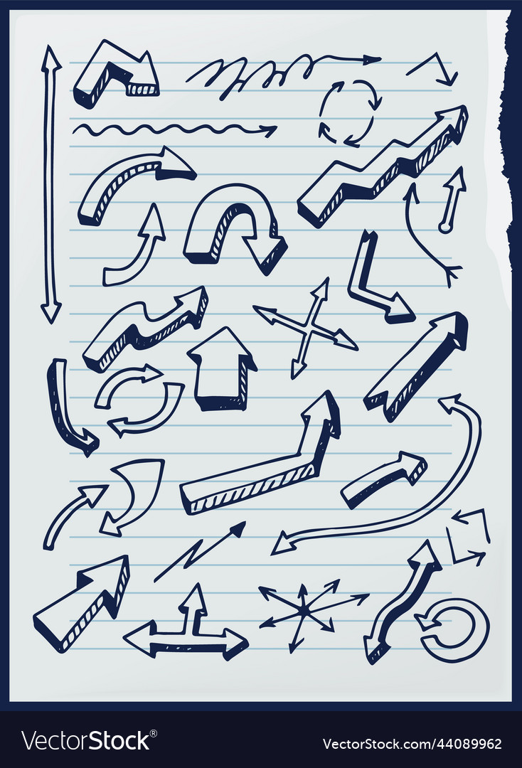 Arrows big black set icons arrow pointers