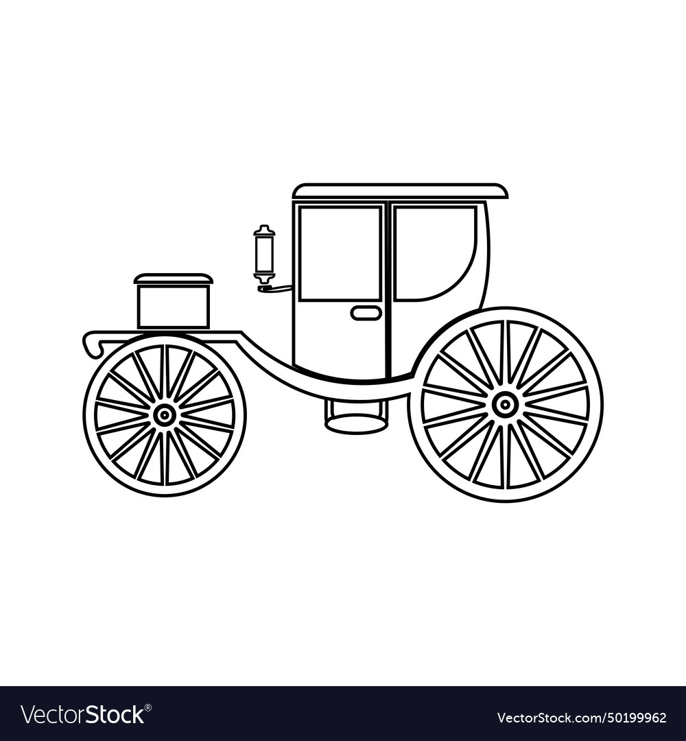 Carriage icon Royalty Free Vector Image - VectorStock