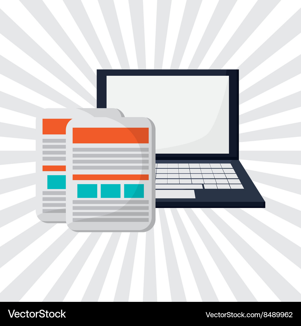 Flat about technology design Royalty Free Vector Image