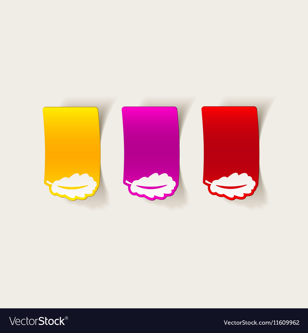 Realistic design element leaf