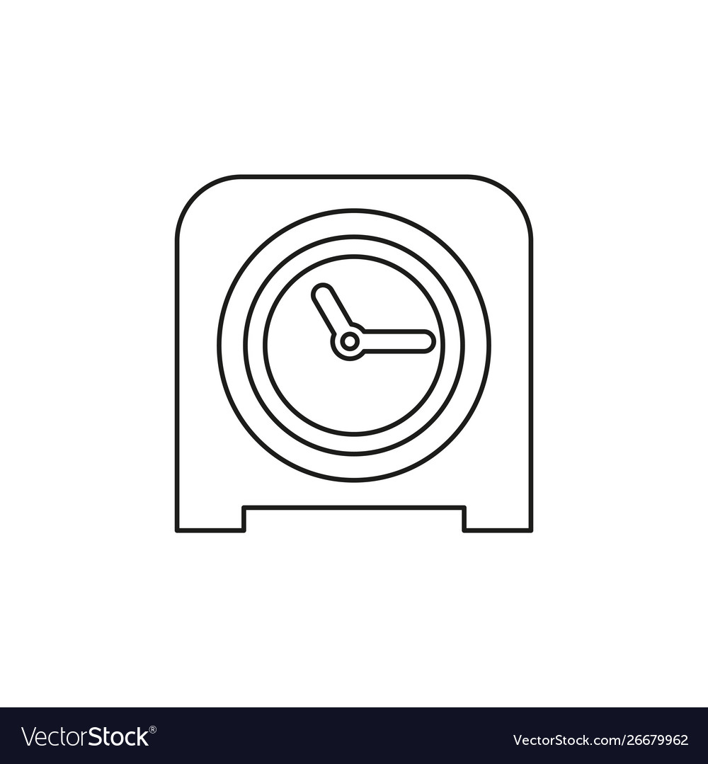 Table clock icon timer alarm