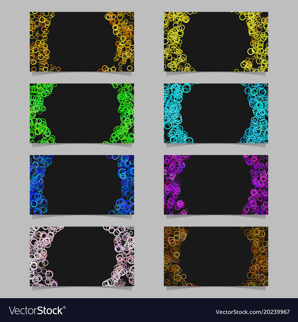 Abstract card background template set