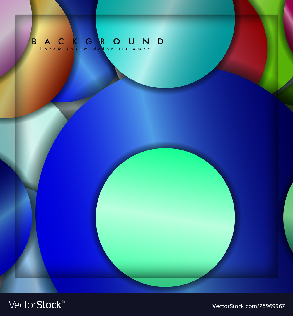 Abstract circle background with color gems Vector Image Abstract circle background with color gems