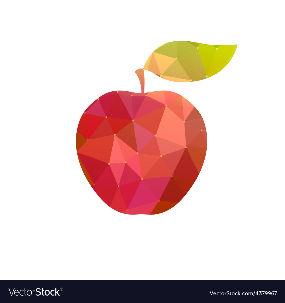 Apple with abstract texture