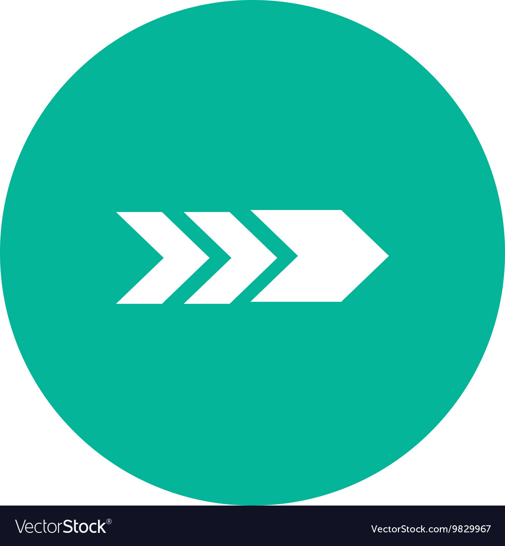 Arrow pointing right inside circle icon