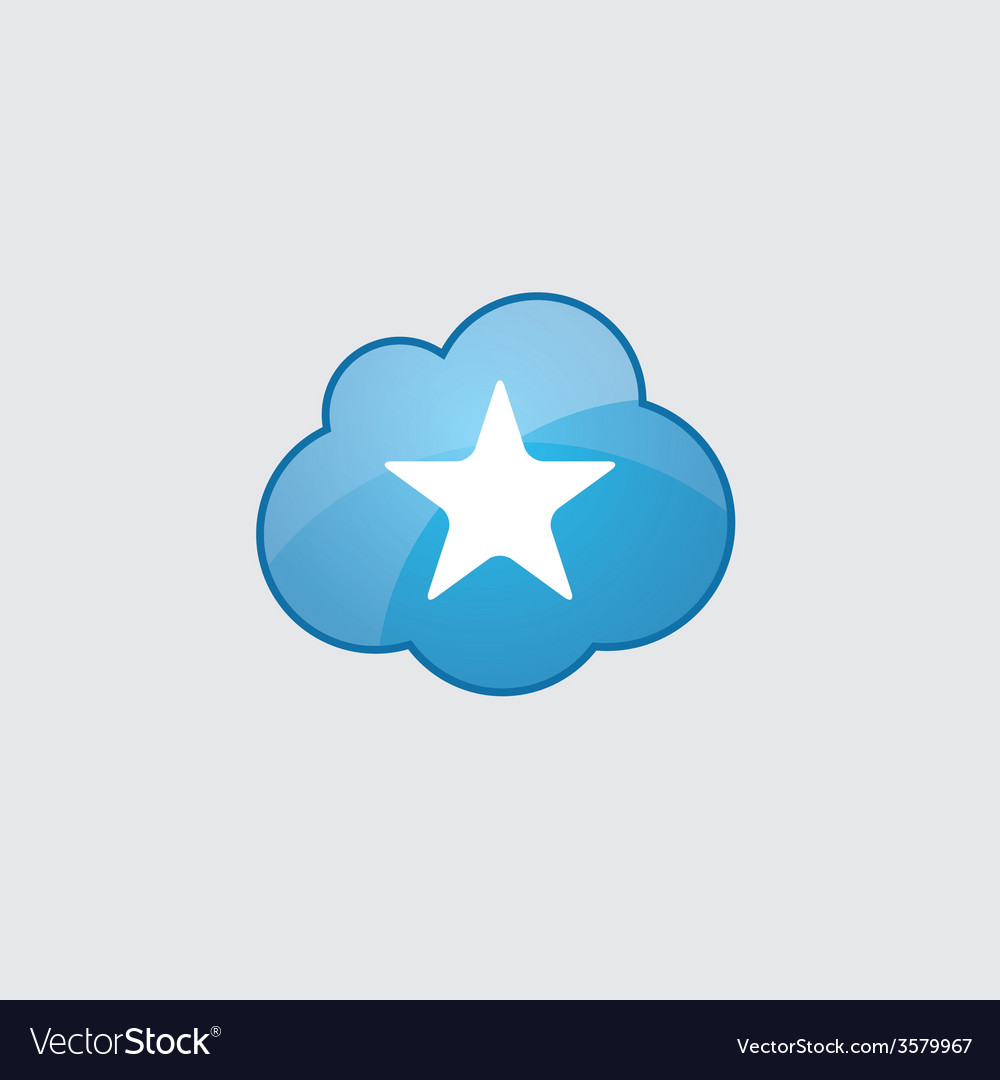 Blue star icon