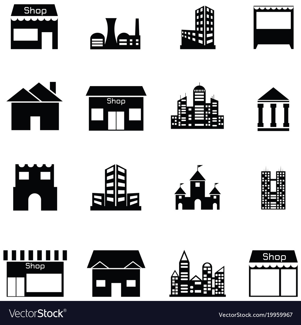 Building icon set