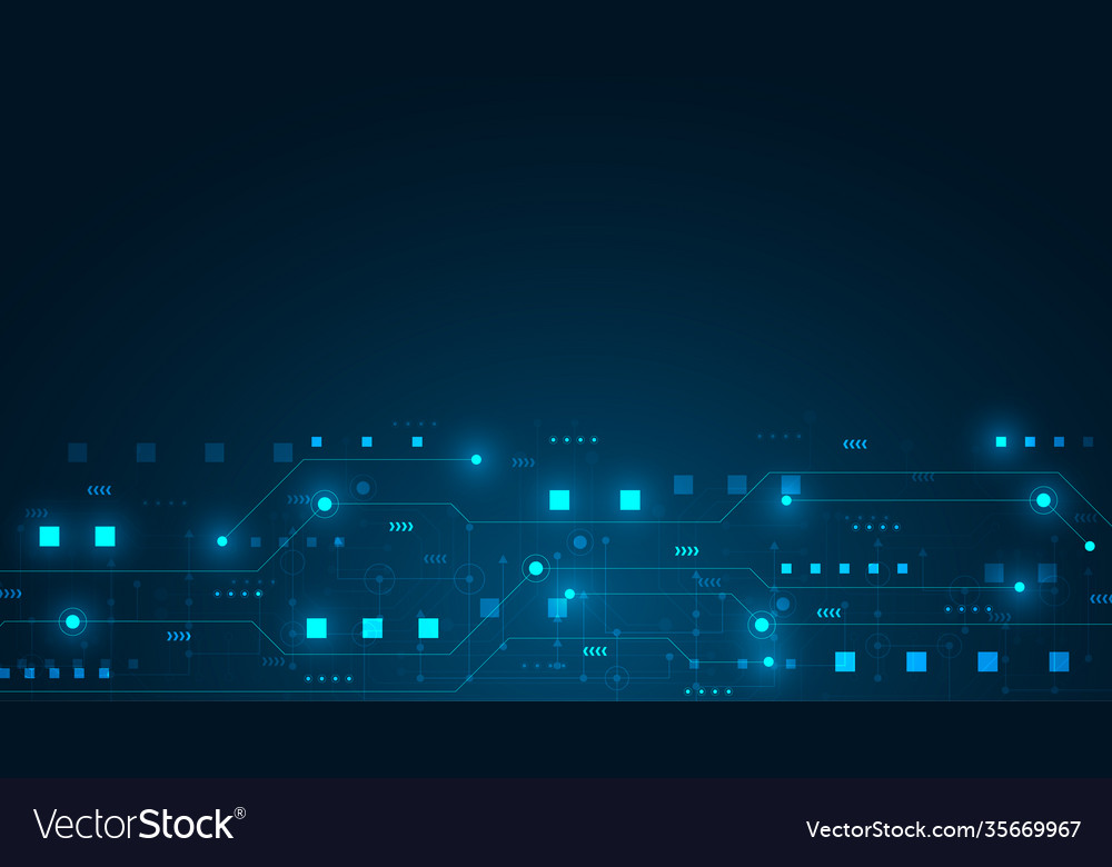 Circuit technology background Vector Image Circuit technology background