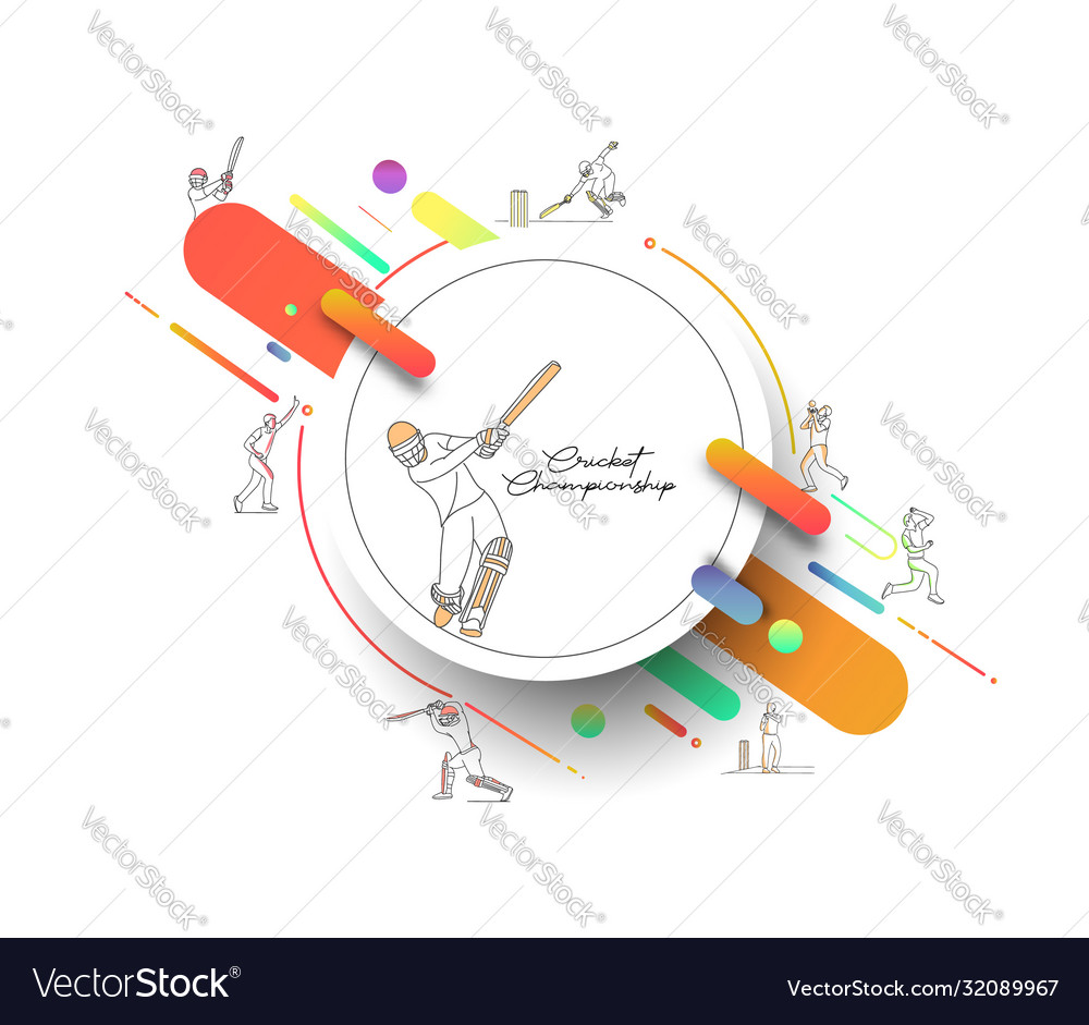Cricket Championship - Abstract Pattern
