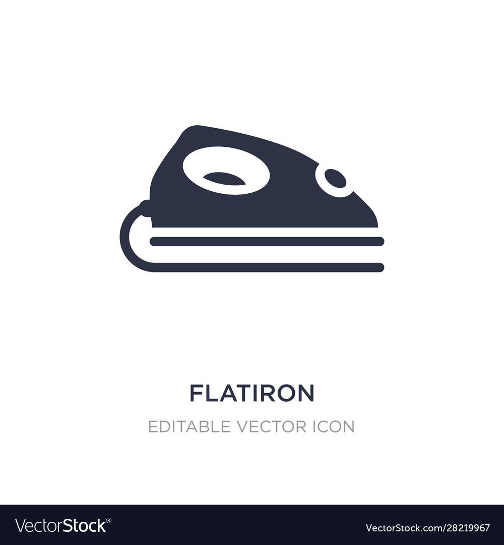 Flatiron icon on white background simple element