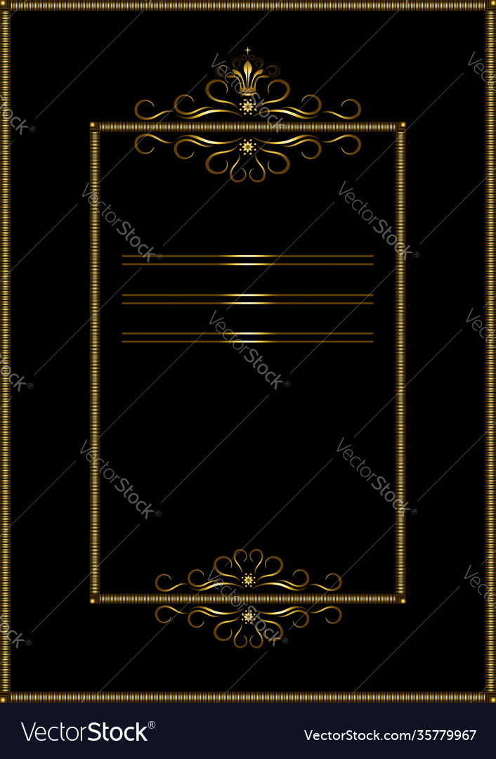 Gold frame made curls with and crown