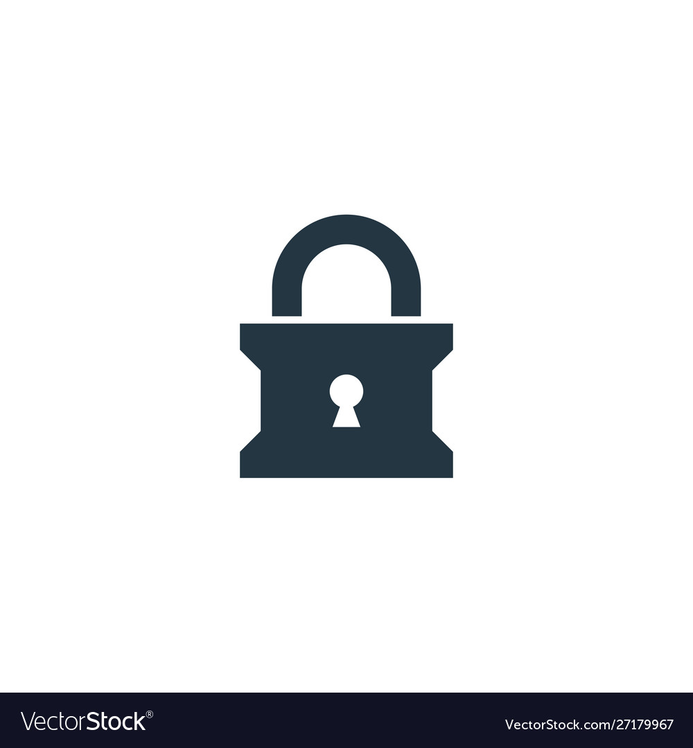 Sperre Symbol einfaches Element für Web vector image Sperre Symbol einfaches Element für Web