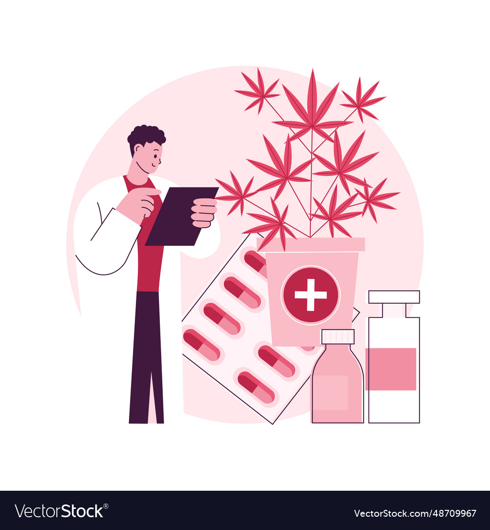 Medical marijuana abstract concept