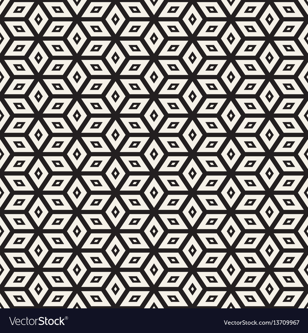 Monochrome Line Lattice Pattern