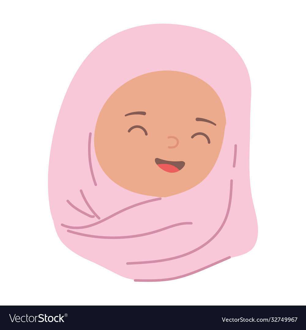 Muslim woman in traditional hijab isolated icon