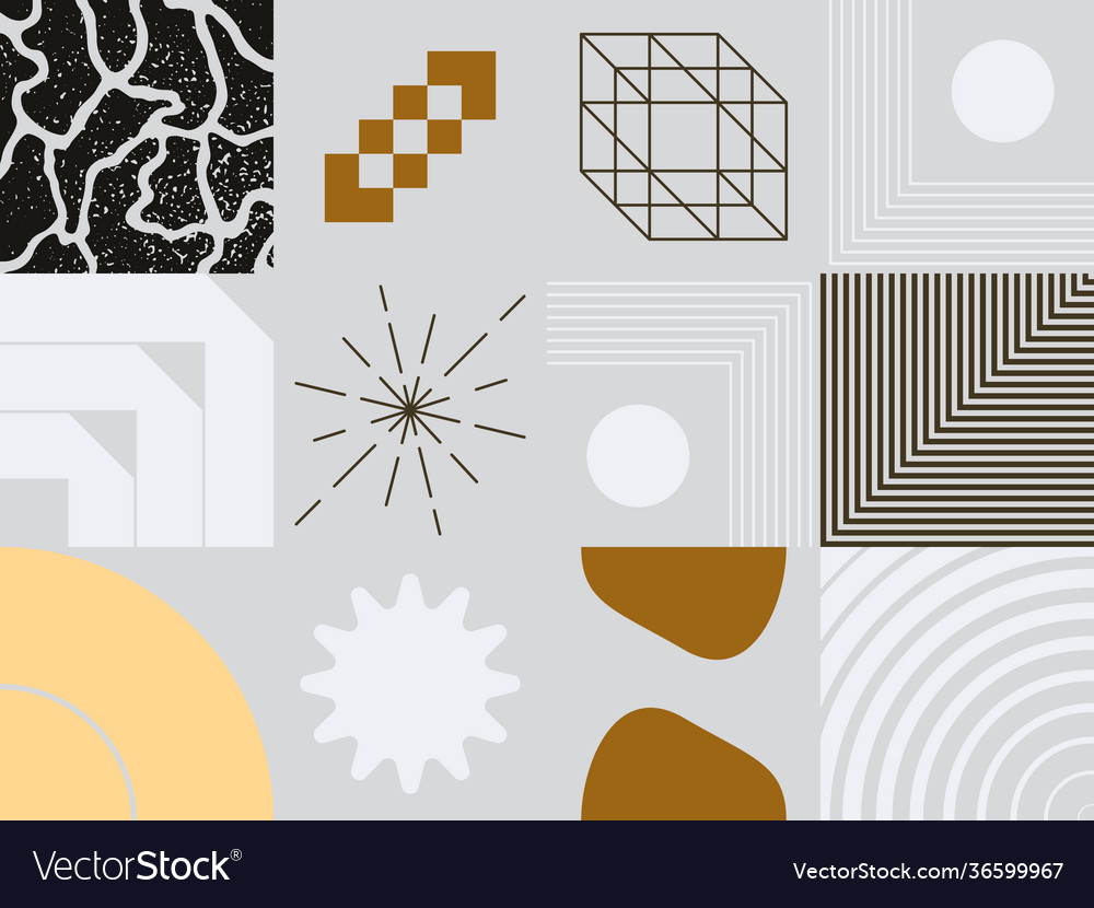 Retro future abstract pattern vector image Retro future abstract pattern