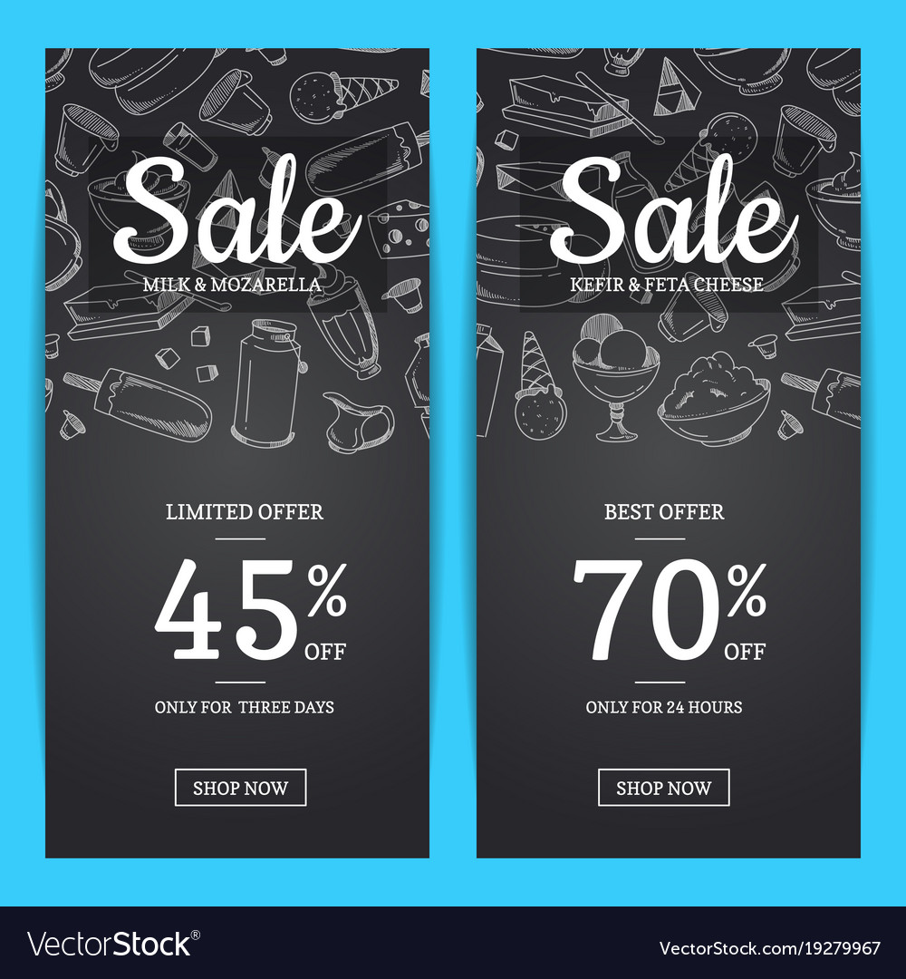 Sale Banner Templates Royalty Free Vector Image