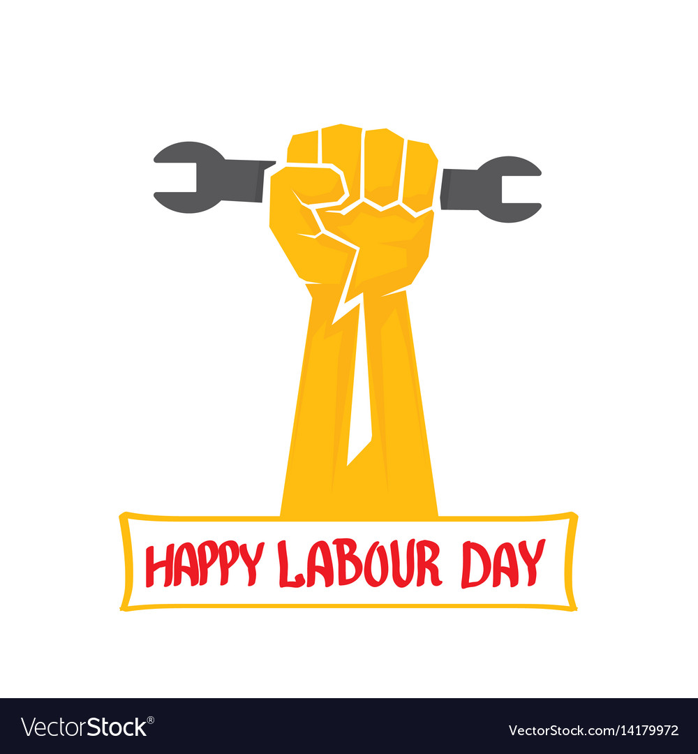 1 may - labour day labour day poster Royalty Free Vector