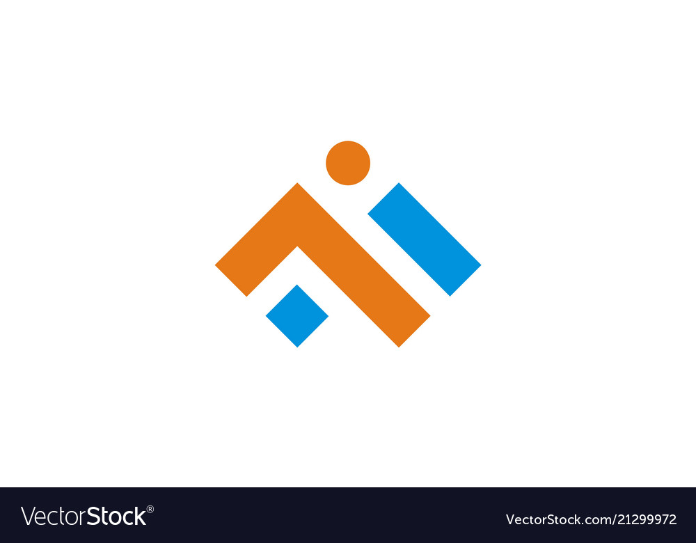 Abstract shape business construction logo