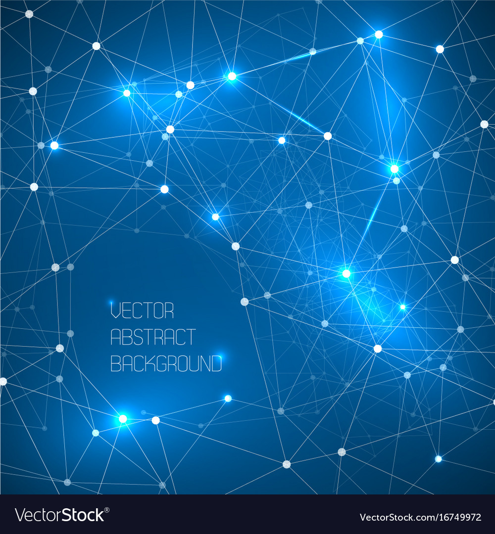 Abstract space background made from triangles