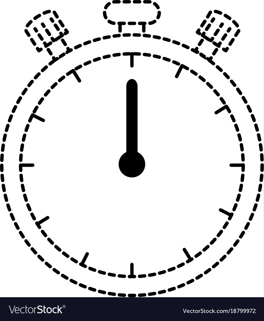 Chronometer clock isolated icon