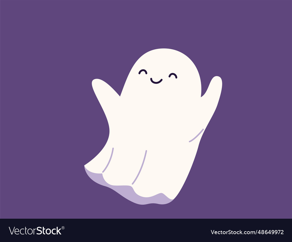 Cute halloween ghost childish