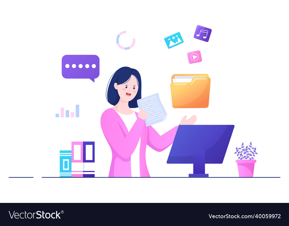 File management system and information vector image File management system and information