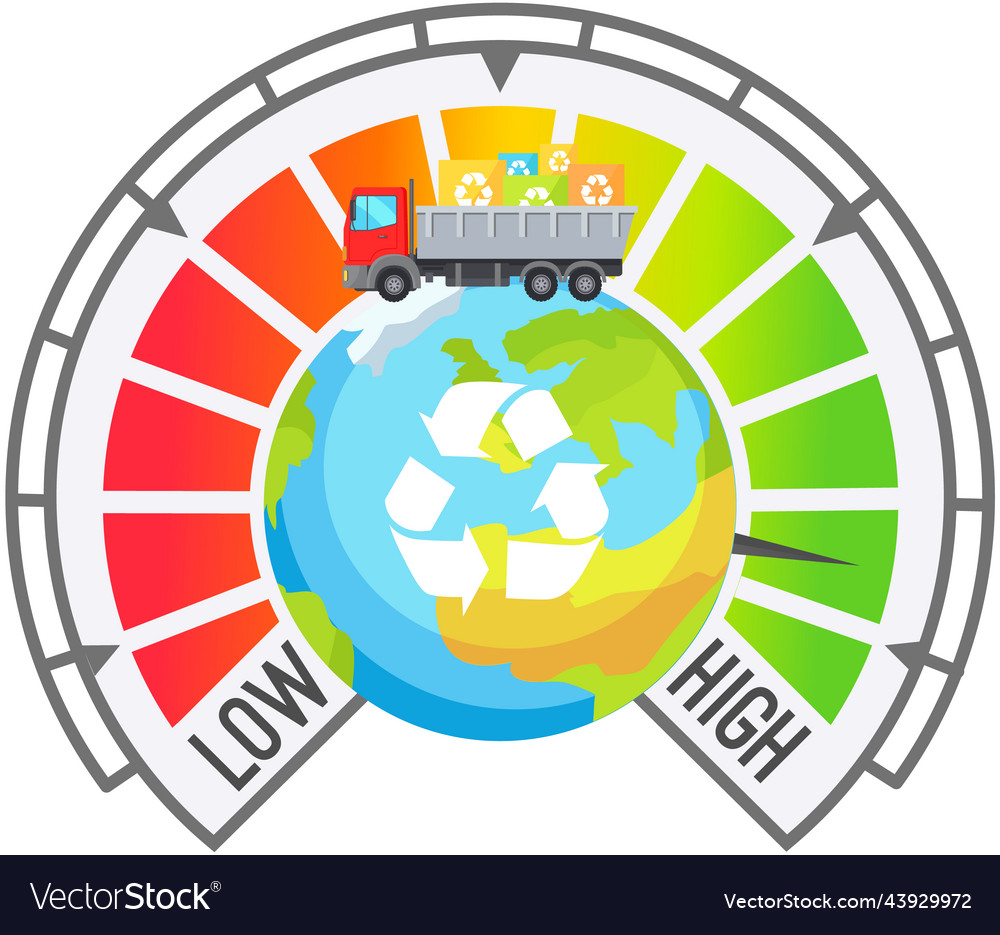 Garbage reclamation logo recycling arrows Vector Image