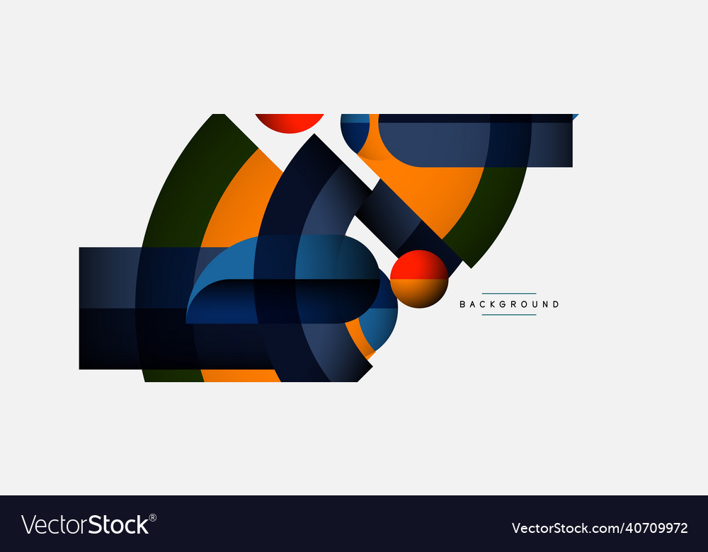 Geometric abstract background round shapes