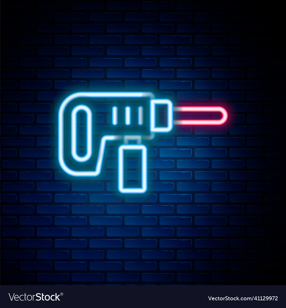 Glon Neon Linie elektrische Bohrmaschine Icon