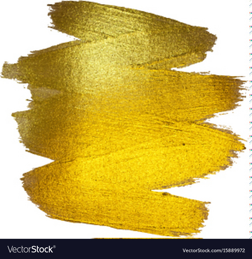 Gold foil watercolor texture Royalty Free Vector Image