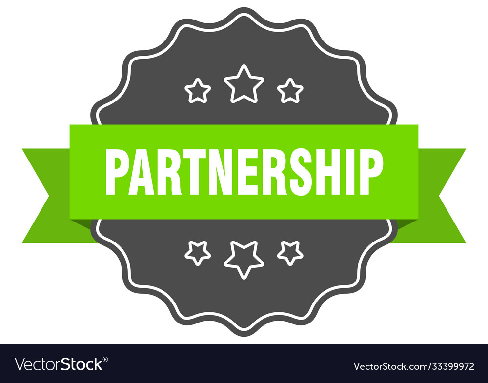 Partnership label isolated seal