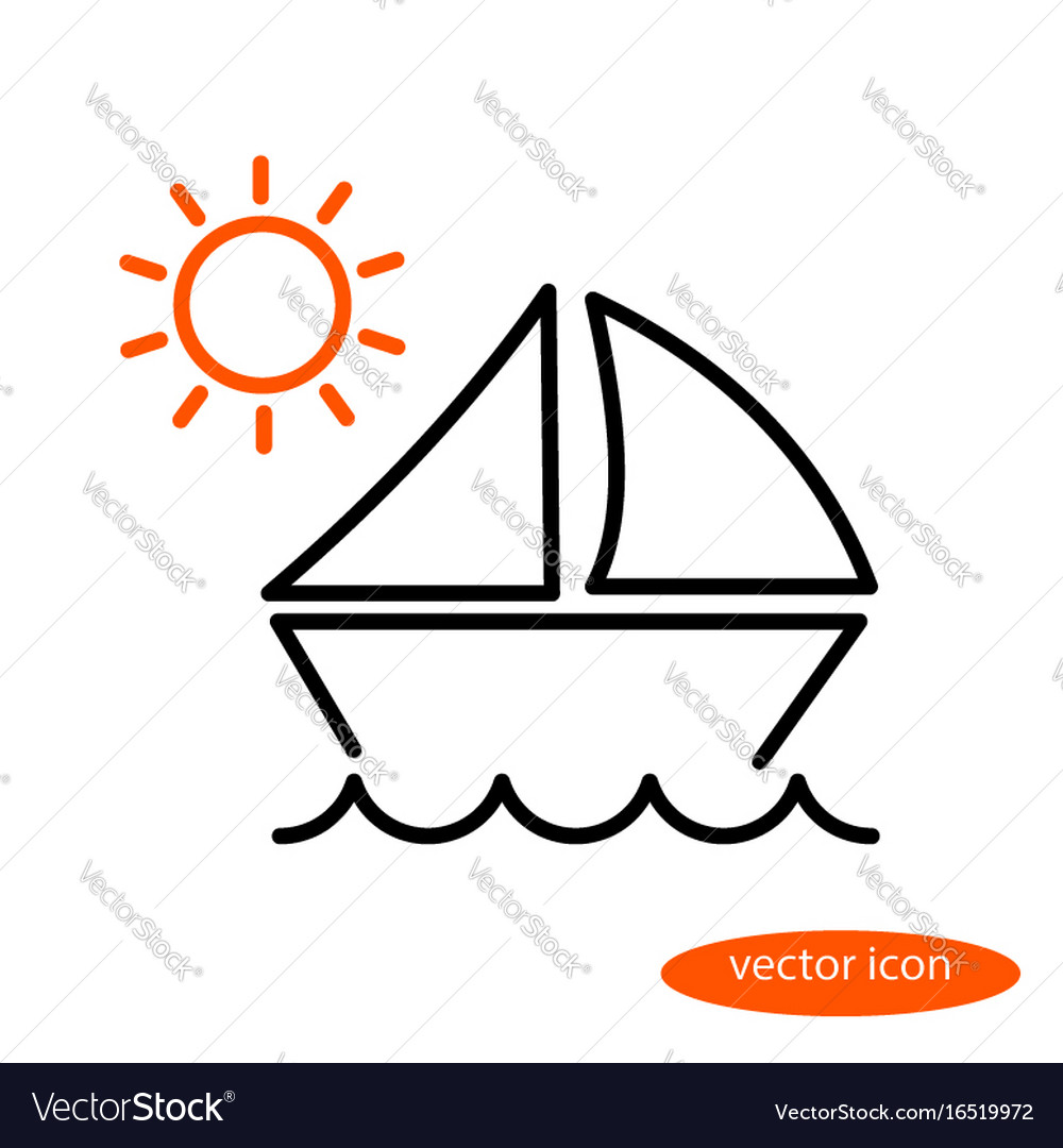 Simple linear icon with a picture