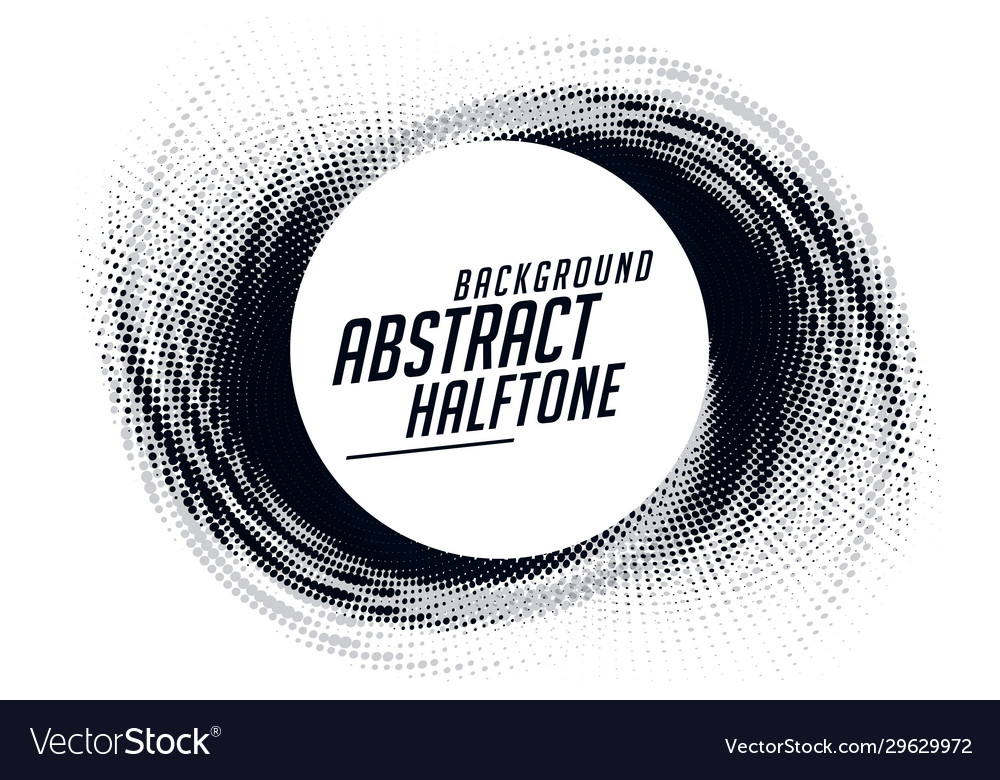 Swirl Halftone Grunge Pattern