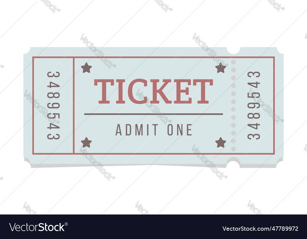 Ticket Royalty Free Vector Image - Vectorstock