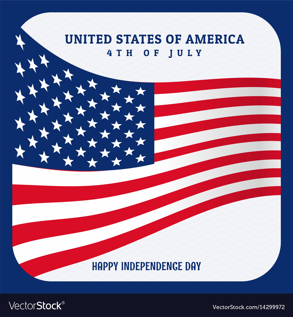 United states america flag background Royalty Free Vector