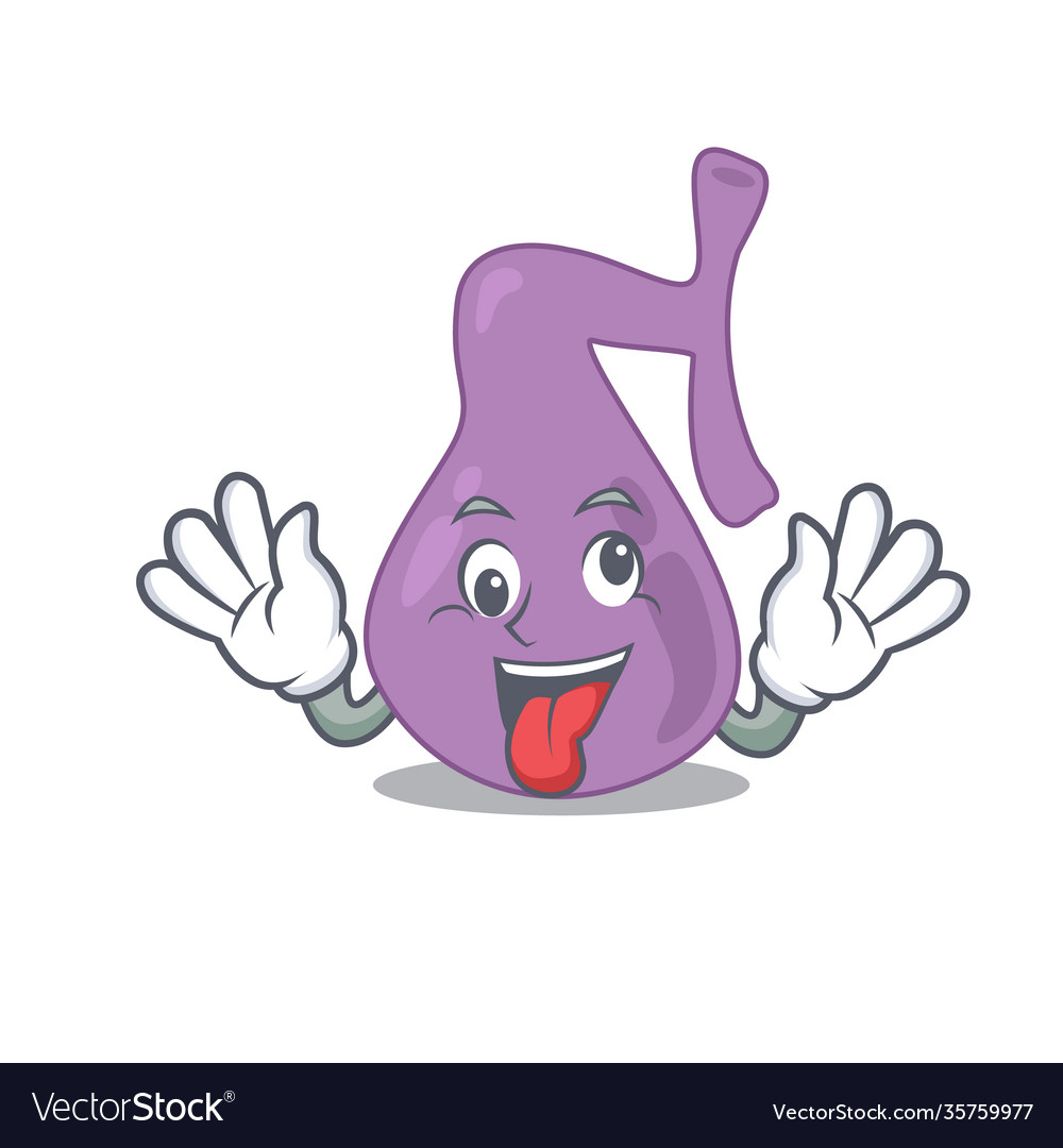 A mascot design gall bladder having funny