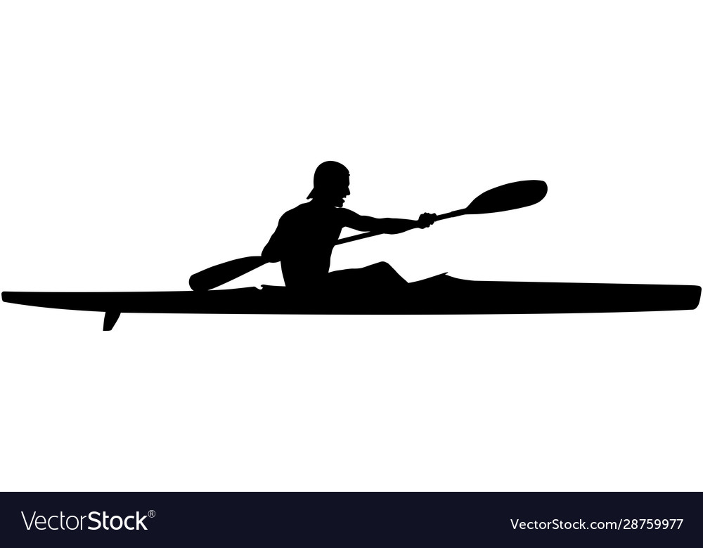 Athlete kayaker