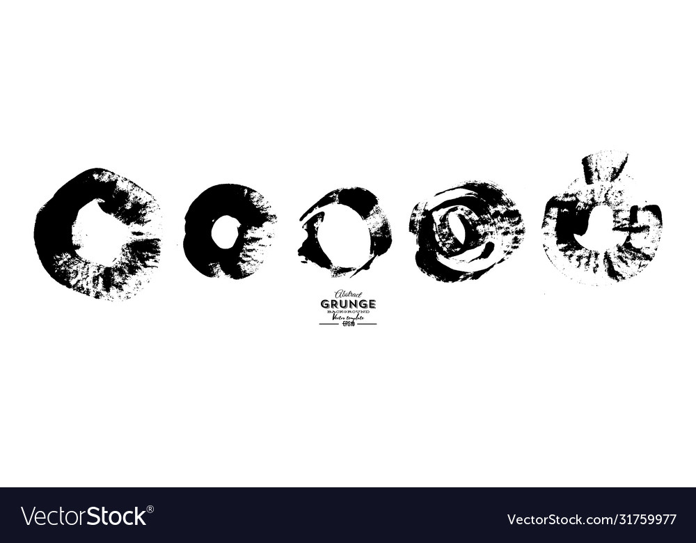 Schwarz-weiße runde Grunge Overlay Element Kreis vector image Schwarz-weiße runde Grunge Overlay Element Kreis
