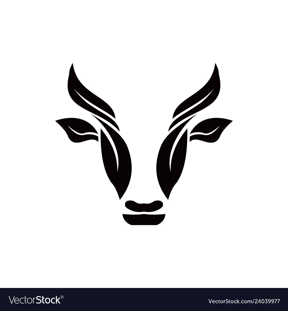 Cow head stylized symbol