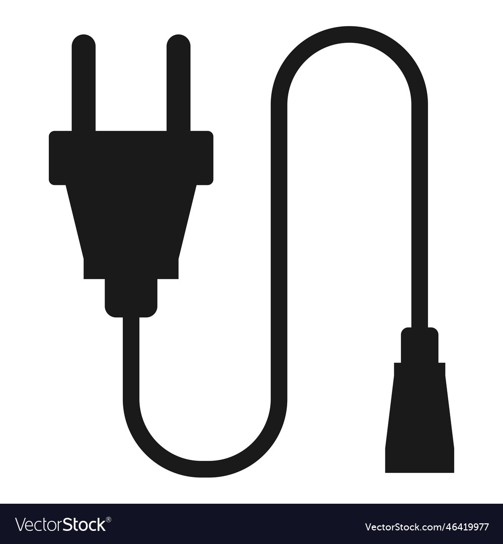 Extension cord simple icon
