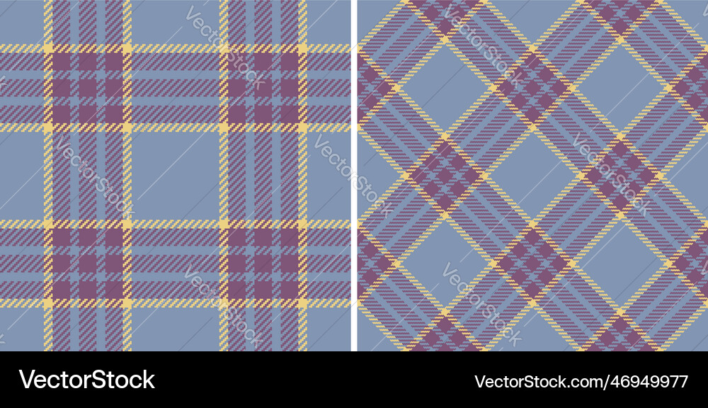 Fabric seamless textile pattern check texture Vector Image